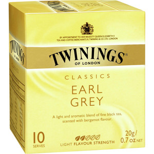 TWININGS TEA BAGS Earl Grey Pack Of 10