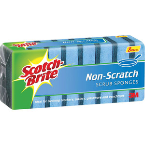 SCOTCH-BRITE SPONGE Non-Scratch Scrub Pack of 8