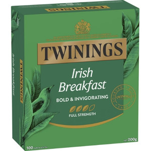 TWININGS IRISH BREAKFAST TEA String & Tag Box of 100