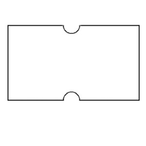 PRICING GUN LABELS - 21 X 12MM White Permanent, Pk10  ( PGL050HP )