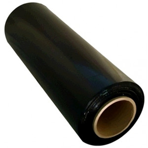 SHRINK WRAP 500mmX450MX25um BLACK *** BLOWN *** HAND BLACK *** BLOWN *** HAND