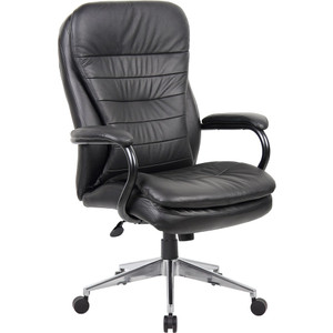 TITAN EXECUTIVE HIGH BACK CHAIR Black Leather Seated