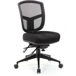 YS DESIGN MIAMI TASK CHAIR Mesh Back & Fabric Seat Black