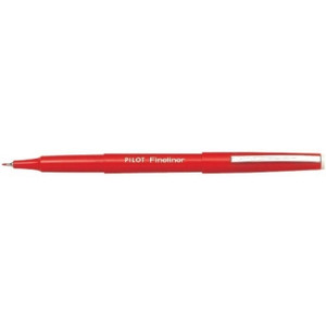 PILOT SW-PPF FINELINER PENS Red Bx12