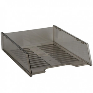 ITALPLAST A4 "Multi Fit" Document Tray - Smoke, Each