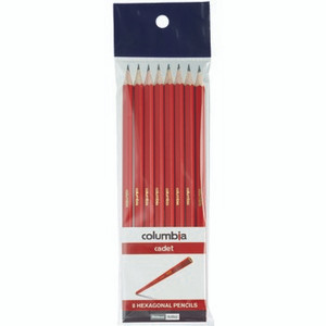 COLUMBIA CADET LEAD PENCIL HEXAGONAL HB PK8