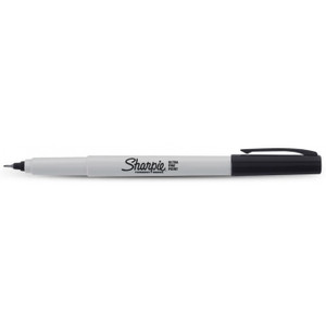 SHARPIE ULTRA FINE MARKER Permanent 0.3mm Black Bx12 ( 37121 )