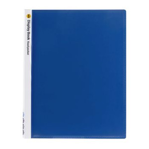 MARBIG A4 NON-REFILLABLE DISPLAY BOOK WITH COVER 20PG BLUE