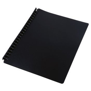 DISPLAY BOOK ECONOMY A4 REFILLABLE 20 POCKET BLACK