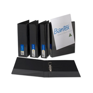 Bantex Standard Insert Ring Binder PP A4 2D Ring 38mm - Black (2732-210)