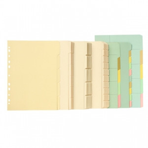 MARBIG MANILLA DIVIDERS A4 10 Tab Bulk Pk10 Buff *** While Stocks Last ***