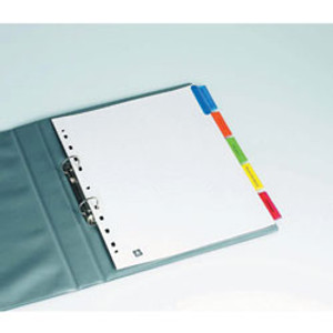 AVERY BIG TAB INSERTABLE DIVIDERS L7430-5 5 tab A4 Coloured