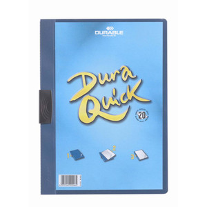 DURABLE DURAQUICK CLIP FILE A4 20 SHEET CAP BLUE