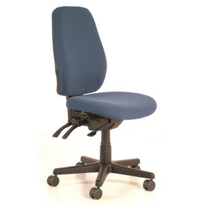 BURO AURA ERGO+ CHAIR No Arms Blue Upholstery