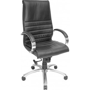 FRANKLIN EXECUTIVE CHAIR HIGH BACK LEATHER BLACK