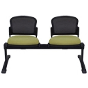 ADAPT MESH BEAM CHAIR 2 Seater Beam Black Legs, 1250mm Length