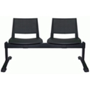 ZARAH PP BEAM CHAIR 2 Seater Beam with Black Legs, 1250mm Length