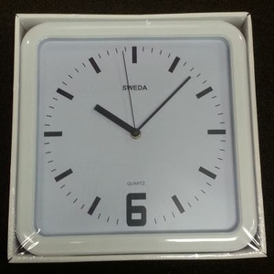 ** DISCONTINUED ** WALL CLOCK SWEDA QUARTZ 30CM **DISCONTINUED**