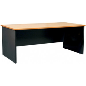 LOGAN DESK 1800 X 750 Beech & Ironstone
