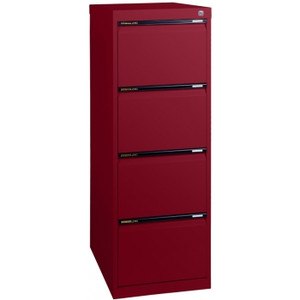 STATEWIDE FILING CABINET 4 DRAWER H1325xw467xd610mm Burgundy