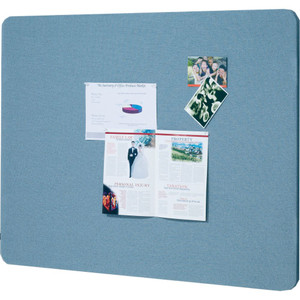 QUARTET FABRIC BULLETIN BOARD Oval Frameless 1200x900mm Blue *** While Stocks Last ***