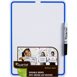 Quartet 2 Sided Lap Board Whiteboard Dry Erase Board 230 x 305mm (Slightly Bigger than A4)