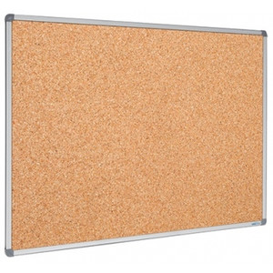 VISION CHART CORPORATE CORK PINBOARD ALUMINIUM FRAME 1200mm x 1200mm