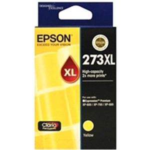 EPSON 273XL ORIGINAL YELLOW INK CARTRIDGE Suits Expression Premium XP510 / XP600 / XP700 / XP800 / XP710 / XP610