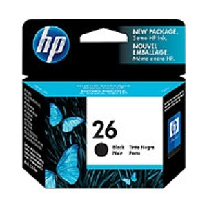 HP 26 BLACK INKJET PRINT CARTRIDGE (51626A) Suits DeskJet 400 / 420C / 500 / 500C / 520 / 540 / 550 / 560C, OfficeJet 300 / 330 / 350, DeskWriter C / 520 / 540 / 550C / 560C