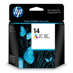 HP NO.14 ORIGINAL TRI-COLOUR INK CARTRIDGE (C5010A) Suits CP1160/Officejet 7140