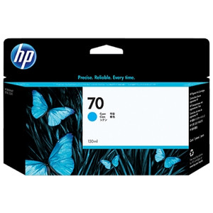 HP 70 ORIGINAL 130-ML CYAN INK CARTRIDGE (C9452A) Suits HP Designjet Z2100