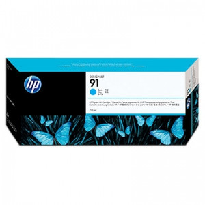 HP 91 ORIGINAL CYAN INK CARTRIDGE 775ML Suits DJ 6100 Series