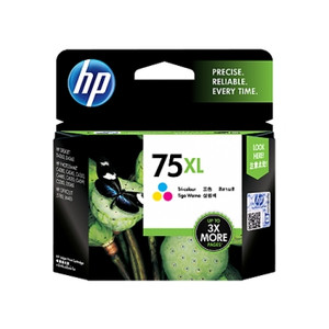 HP 75XL HIGH YIELD TRI-COLOR ORIGINAL INK CARTRIDGE (CB338WA) Suits Deskjet D4260 / D4360, Photosmart C4200 / C4280 / C4380 / C4385 / C4480 / C4580 / C4599 / C5200 / C5280 / D5360, Officejet J5780 / J6480