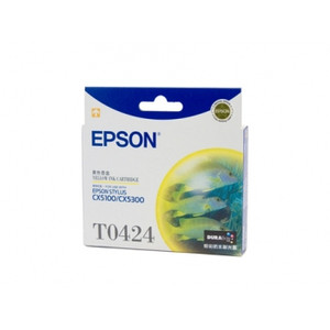EPSON T0424 ORIGINAL YELLOW INK CARTRIDGE Suits Stylus C80 / WN / C82 / CX5100 / 5300
