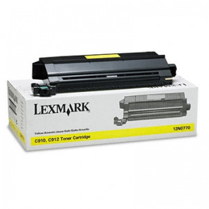 LEXMARK 12N0770 ORIGINAL OPTRA YELLOW CARTRIDGE 14K Suits C910/912