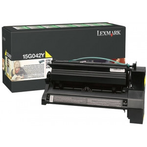 LEXMARK 15G042K ORIGINAL YELLOW PREBATE TONER CART 15K Suits C752/760/762