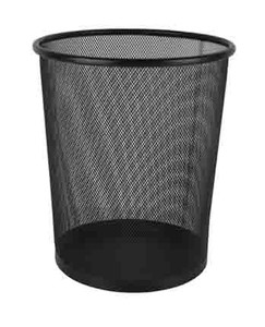 ITALPLAST MESH WASTE PAPER BIN 14L Round Black