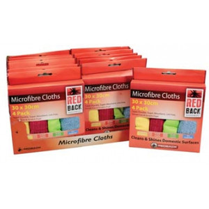 Microfibre Cloths 30 x 30cm (Pack of 4)