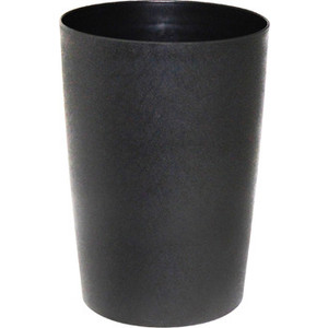 Compass Round Tidy Bin 8 Litre Black (210 Diameter x 300mm High) , Each