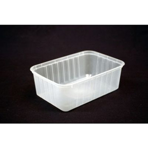 RECTANGLE CONTAINER 1000ml Natural Bx500 (Lids Sold Separately)