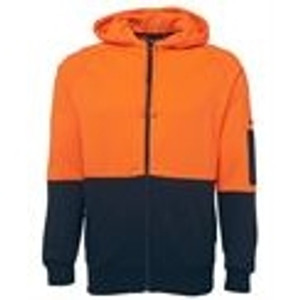 ZIONS FLEECE JACKET Orange/Navy, XXL