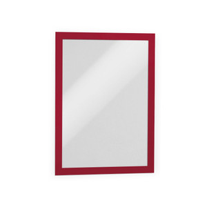 DURABLE DURAFRAME A4 SIGN HOLDER ADHESIVE BACK RED PACK 2 *** While Stocks Last ***