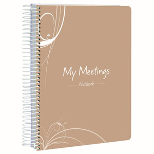 SPIRAX P307D MEETING MINUTES A5 100Pg Beige *** While Stocks Last ***