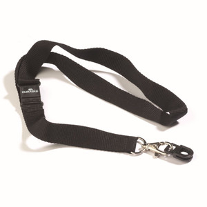 DURABLE CARD FIX WITH TEXTILE LANYARD BLACK PACK 10