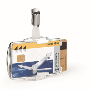 DURABLE CARD HOLDER RFID SECURE DUO SILVER PACK 10