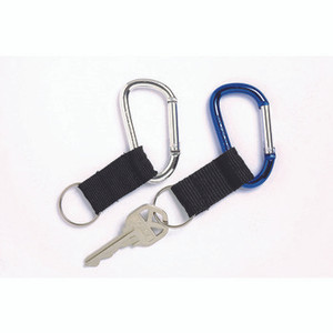 REXEL ID CARABINER KEY RINGS 2PK BLUE/SILVER