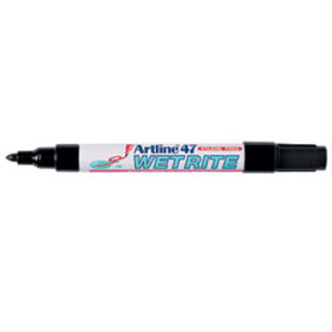 ARTLINE 47 WETRITE PERMANENT MARKER Black Bx12