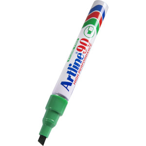 Artline 90 Permanent Marker Chisel Tip 2.0–5.0mm Green Box Of 12