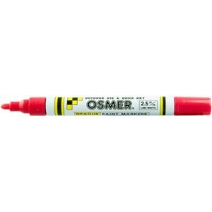 BROAD TIP OSMER PAINT MARKERS 2.5mm - Red (Box of 12)