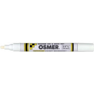 BROAD TIP OSMER PAINT MARKER 2.5mm - White